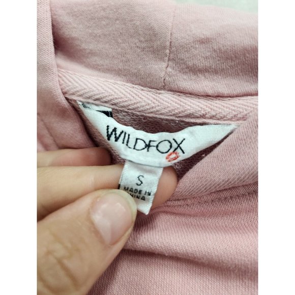 Wildfox Womens Olivia Hoodie Small Pink Tie Dye Relaxed Fit Pullover Sweatshirt - Picture 5 of 9